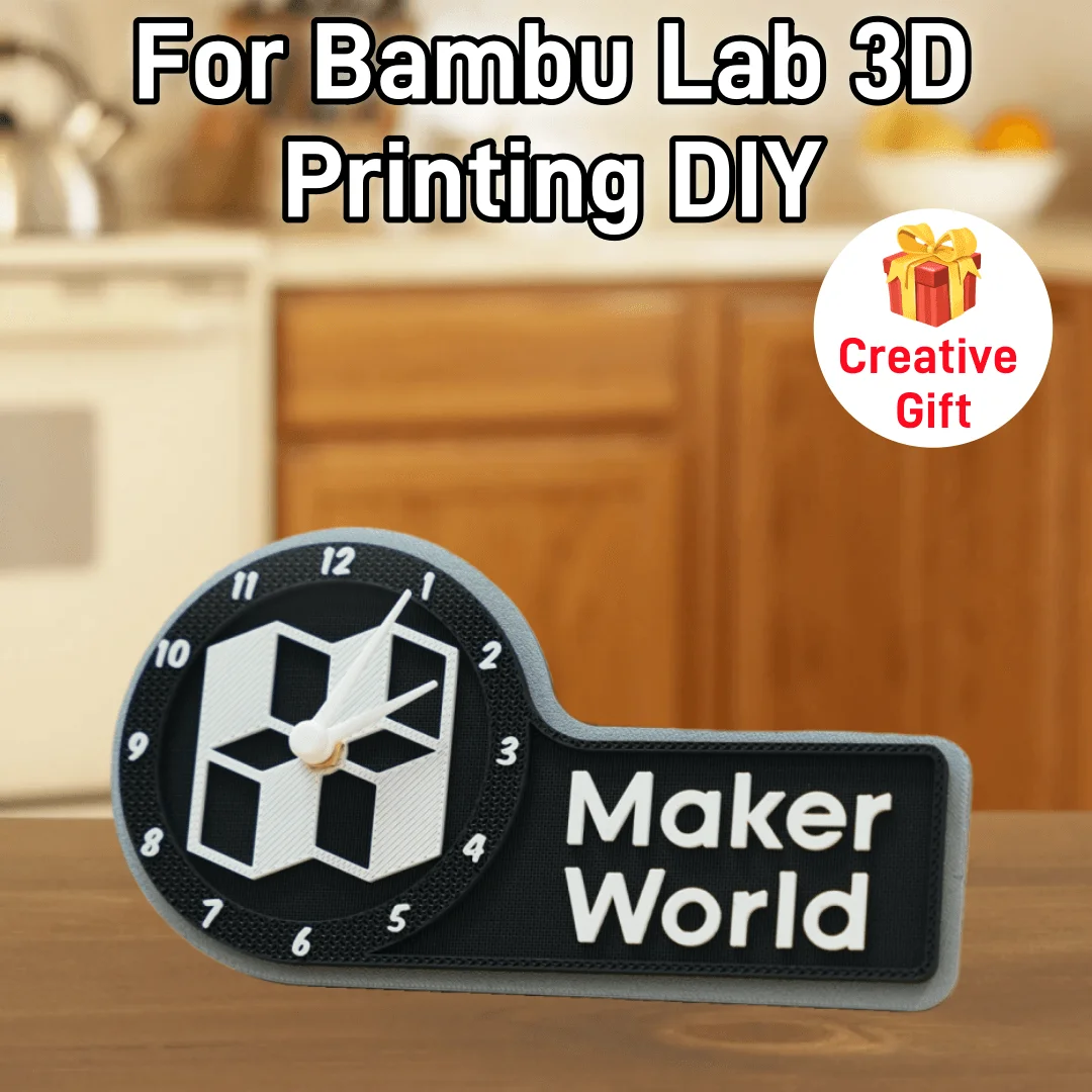 Bambu Lab 3D Printer DIY Creative Model Clock Components Kit for 3D Printing DIY Creative gift 3D Printing Accessories