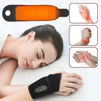 Electric Wrist Heating Band USB Heated Wrist Brace Support Support Therapy for Arthritis Joint Injury Relief Rehabilitation Pad