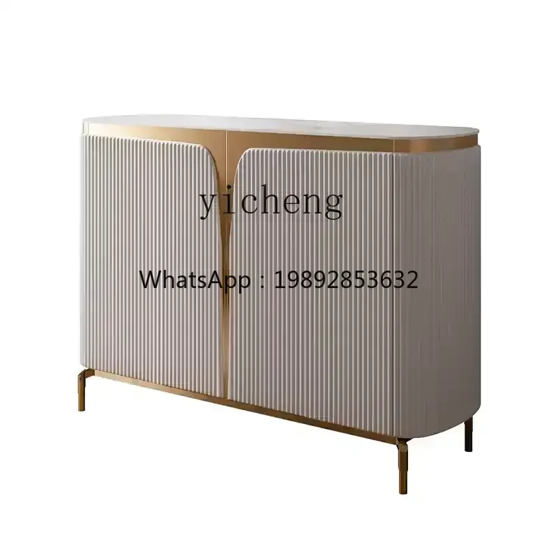 

BF rock slab dining side cabinet, post-modern simple restaurant paint, large-capacity room hall storage floor cabinet