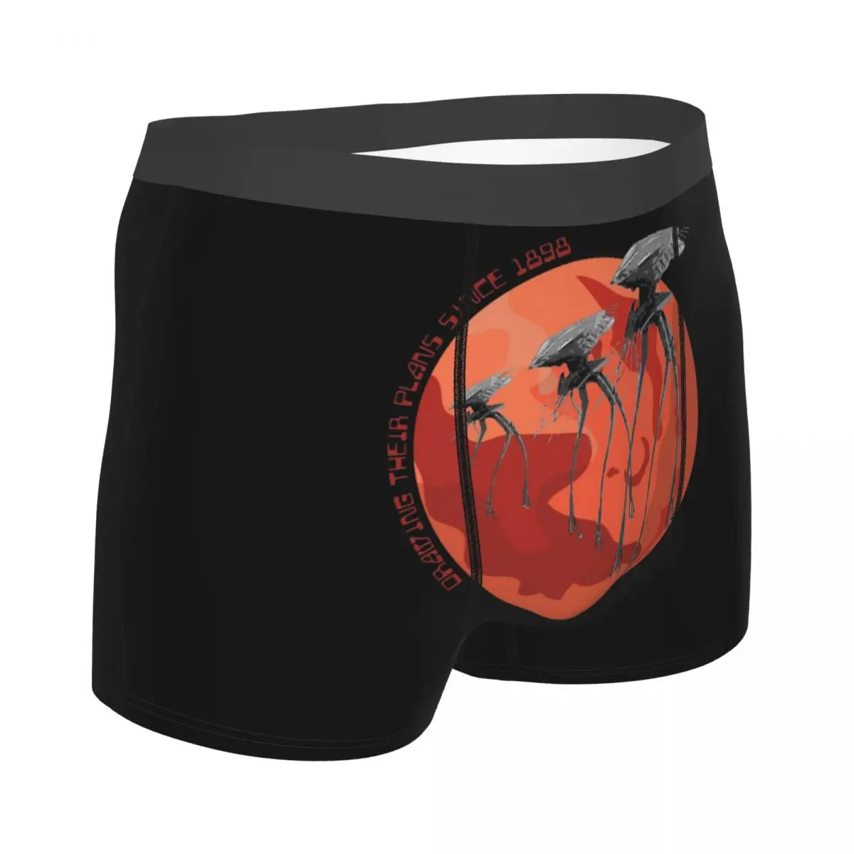 الملاكم السراويل السراويل حرب العالم رسم خططهم منذ 1898 سراويل الرجال ملابس داخلية جيدة التهوية لهدية رجل أوم