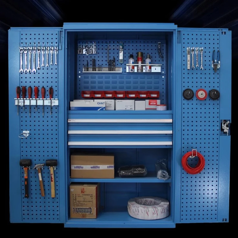 

Heavy-Duty Industrial Tool Cabinet Multi-Function Steel Storage Locker with Drawers & Lock for Workshop & Factory Furniture FYTR