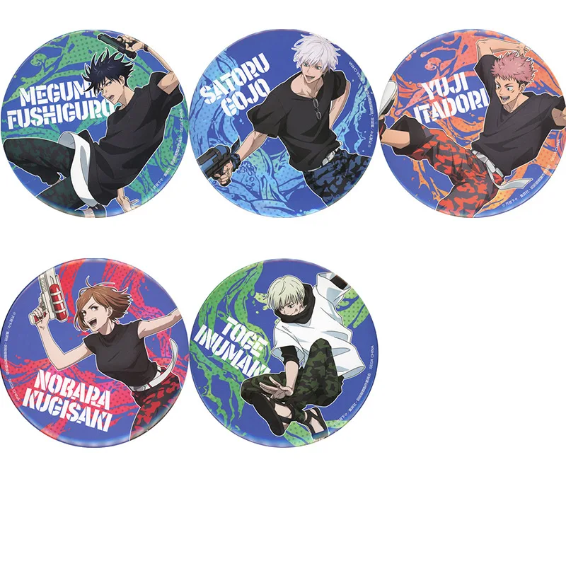 

Набор значков аниме дзюдзюцу кайсен с Юджи Итадори Инумаки Тоге Сатору Годзё Нобара Кугисаки, брелок-подвеска, коллекция для