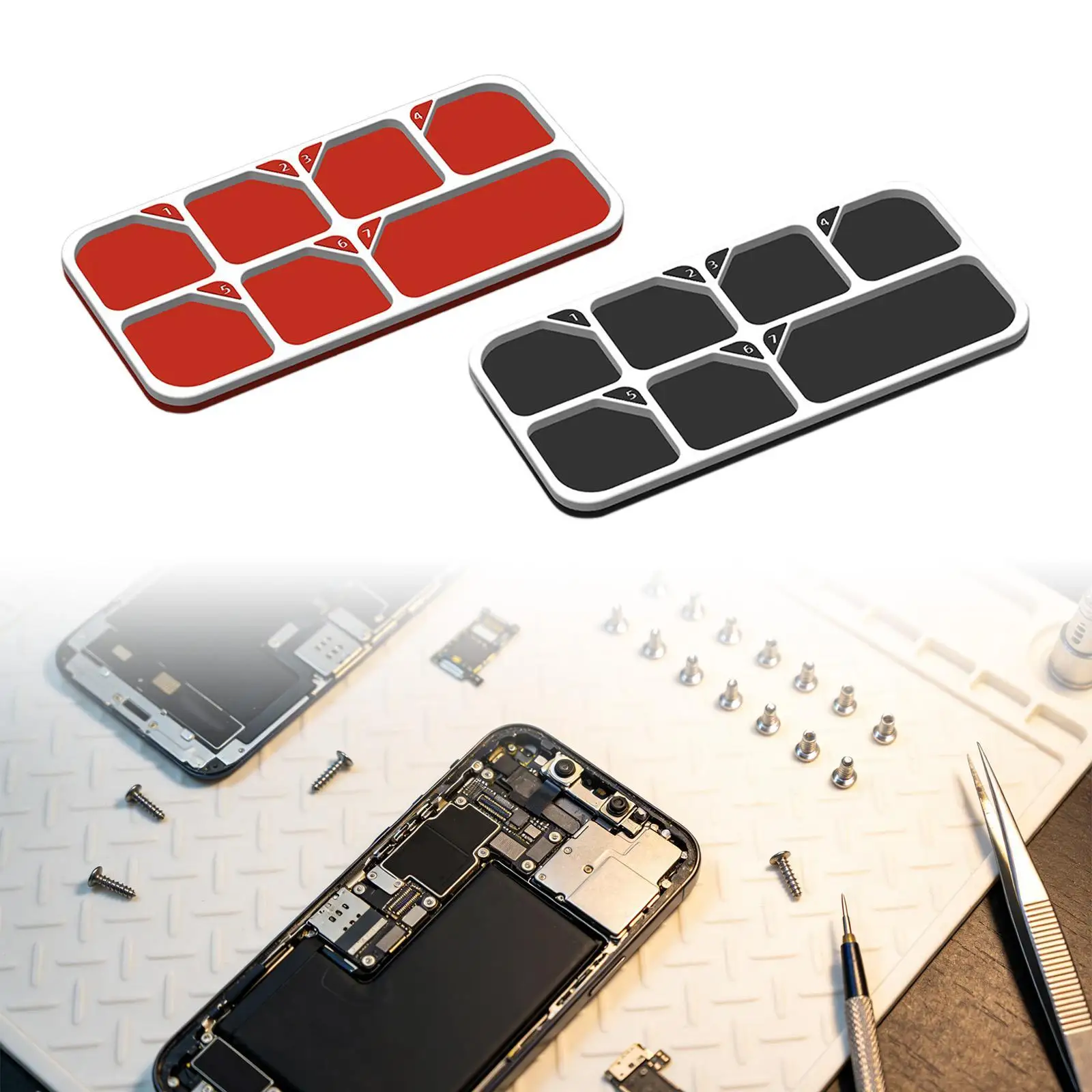 

Magnetic Tray Magnetic Tool Tray Divider Toolbox Tool Organizer, for Screw Electronics