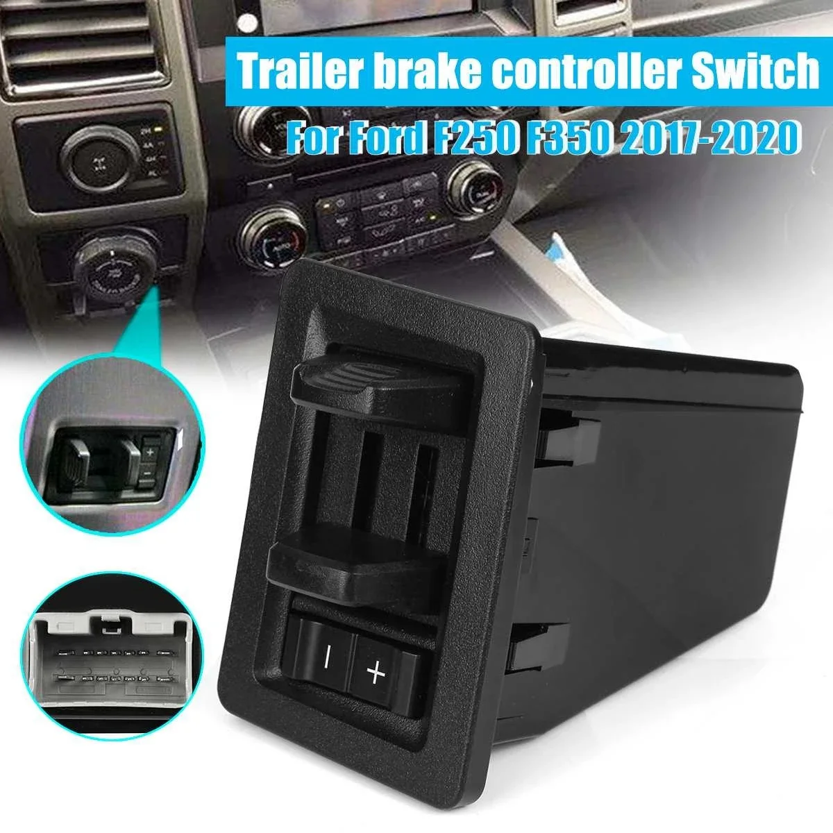 In-Dash Trailer Brake Control Module Kit JL3Z2C006AA for Ford F250 F350 2017-2020 Dash Trailer Brake Controller Module