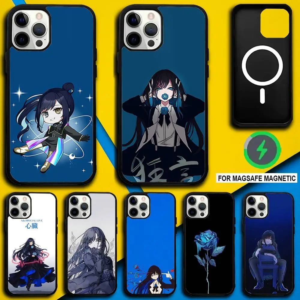 

A-Ado Cartoon K-Kyogen Phone Case For iPhone 16,15,14,13,12,11,Pro,Max,Plus,Mini,SE4,E Magnetic Magsafe Wireless Charging