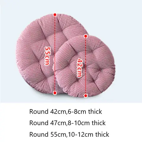 बड़े गोल बैठने का फर्श कुशन कॉटन लिनन ध्यान योग मोटा गोल टाटामी बच्चों की सीट पैड पाउफ कुर्सी बालकनी कुशन 6 best sales फर्श की सीट - №5