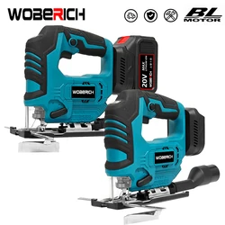 WOBERICH Brushless Jig Saw Electric Jigsaw Quick Blade Changed Cordless JigSaws Battery Electric Tool Jig saws for Makita 18V