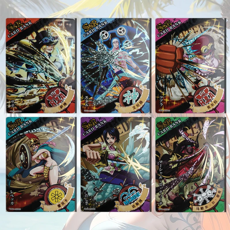 Anime ONE PIECE SSR card Monkey D. Luffy Rebecca Enel Gol D Roger Tashigi Sabo boy Toy collection Birthday Christmas gifts