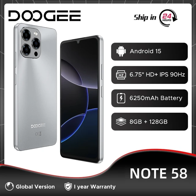 Smartphone DOOGEE Note 58 Global Version