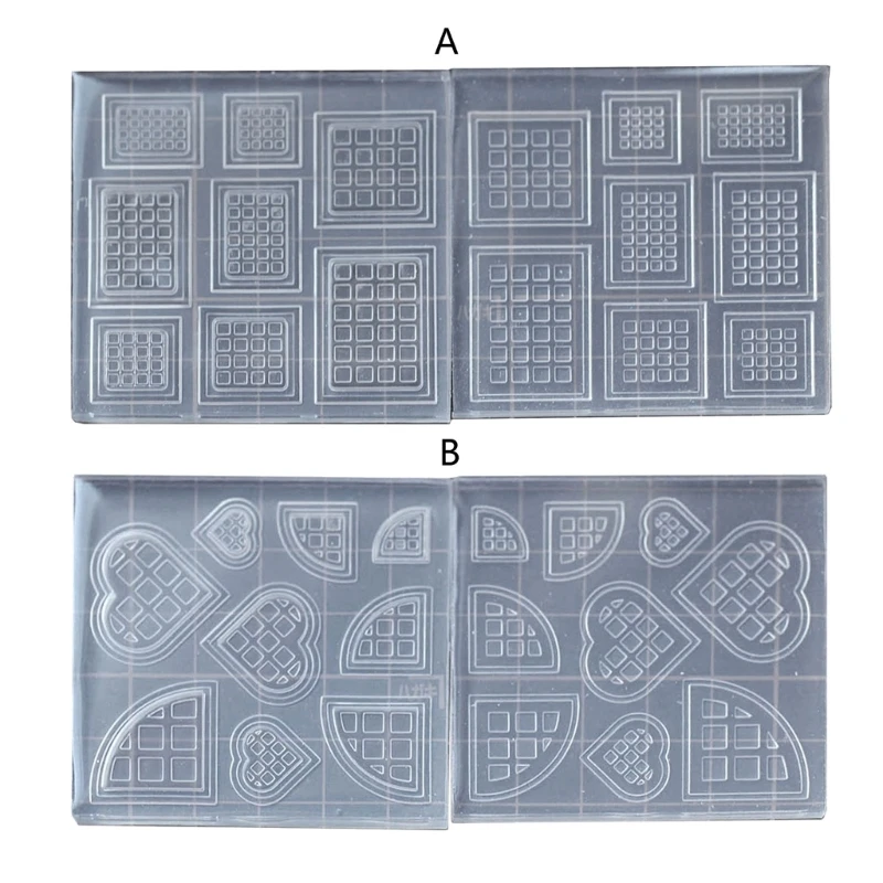 2pcs Mini Cookies Molds Silicone Mold for Making Chocolate Candy Muffin Mousses Cakes DIY Baking Craft
