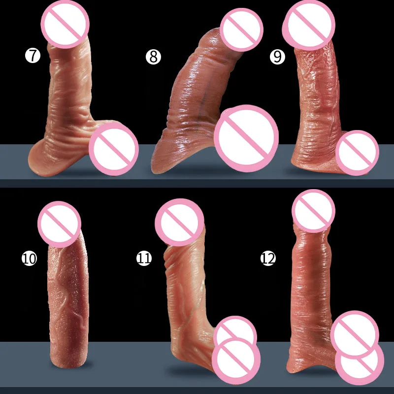 12 Type Penis Sleeve Man Sex Tools Penis Enlargement Delayed Ejaculation Condom G-spot Stimulation Liquid Silicone Sex Toys