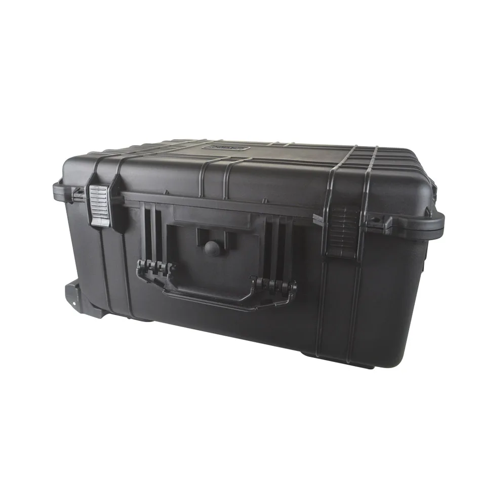 

Hard carry waterproof plastic trolley tool case box safety protective flight case with wheels and pull handle