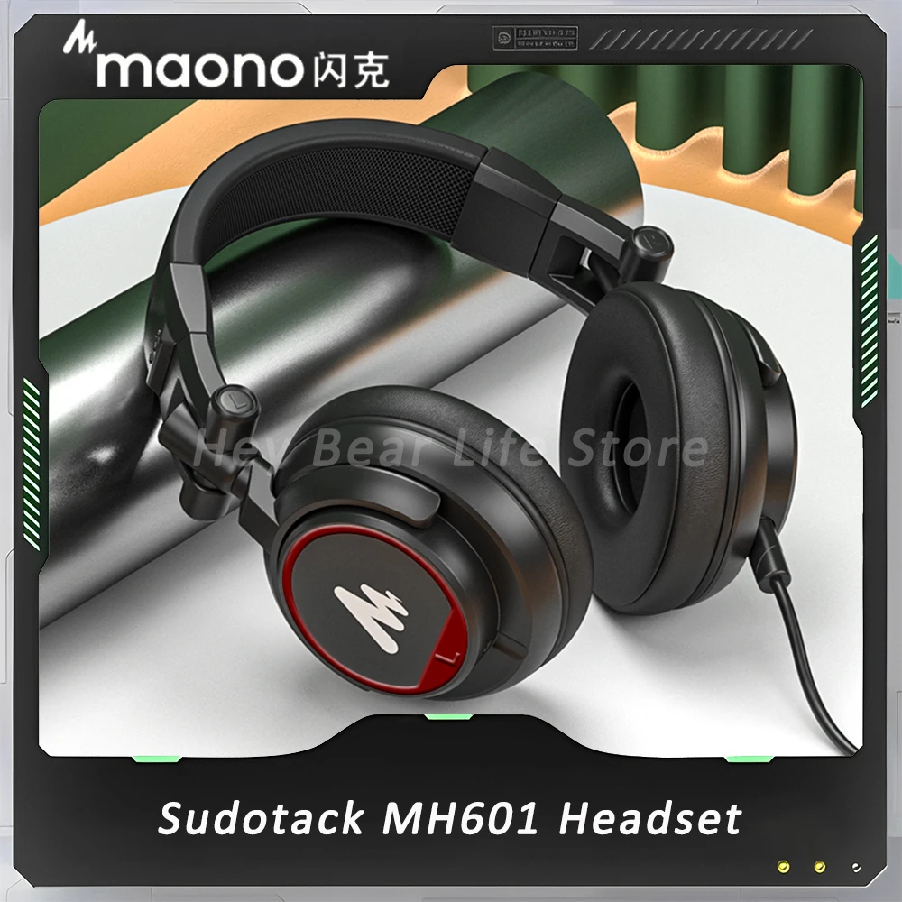 Sudotack MH601 HIFI наушники проводной мониторинг игровая гарнитура складное хранение закрытые наушники пользовательские компьютерные аксессуары подарки