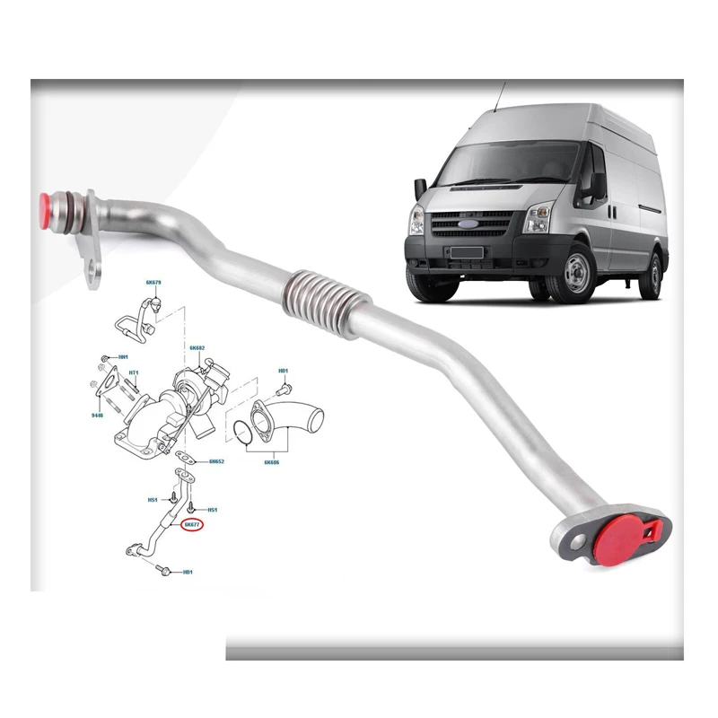

TURBO OIL RETURN DRAIN PIPE FOR FORD TRANSIT MK7 2.4 FWD 6C1Q6K677CB (2006-2013)