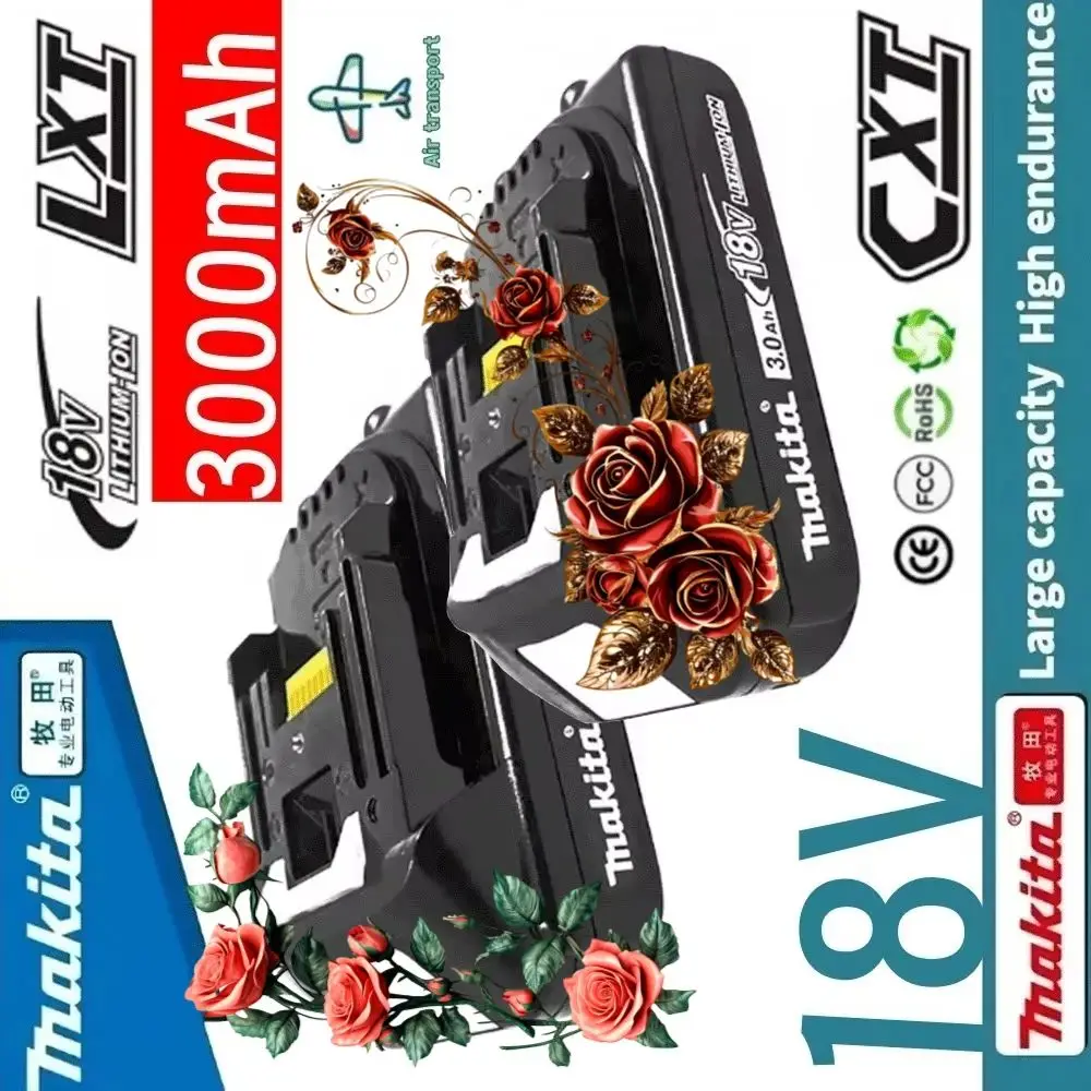 

Newly Upgraded makita 3.0Ah 18V Li-Ion Battery For BL1830 BL1815 BL1860 BL1840 194205-3 Replacement Power Tools Battery