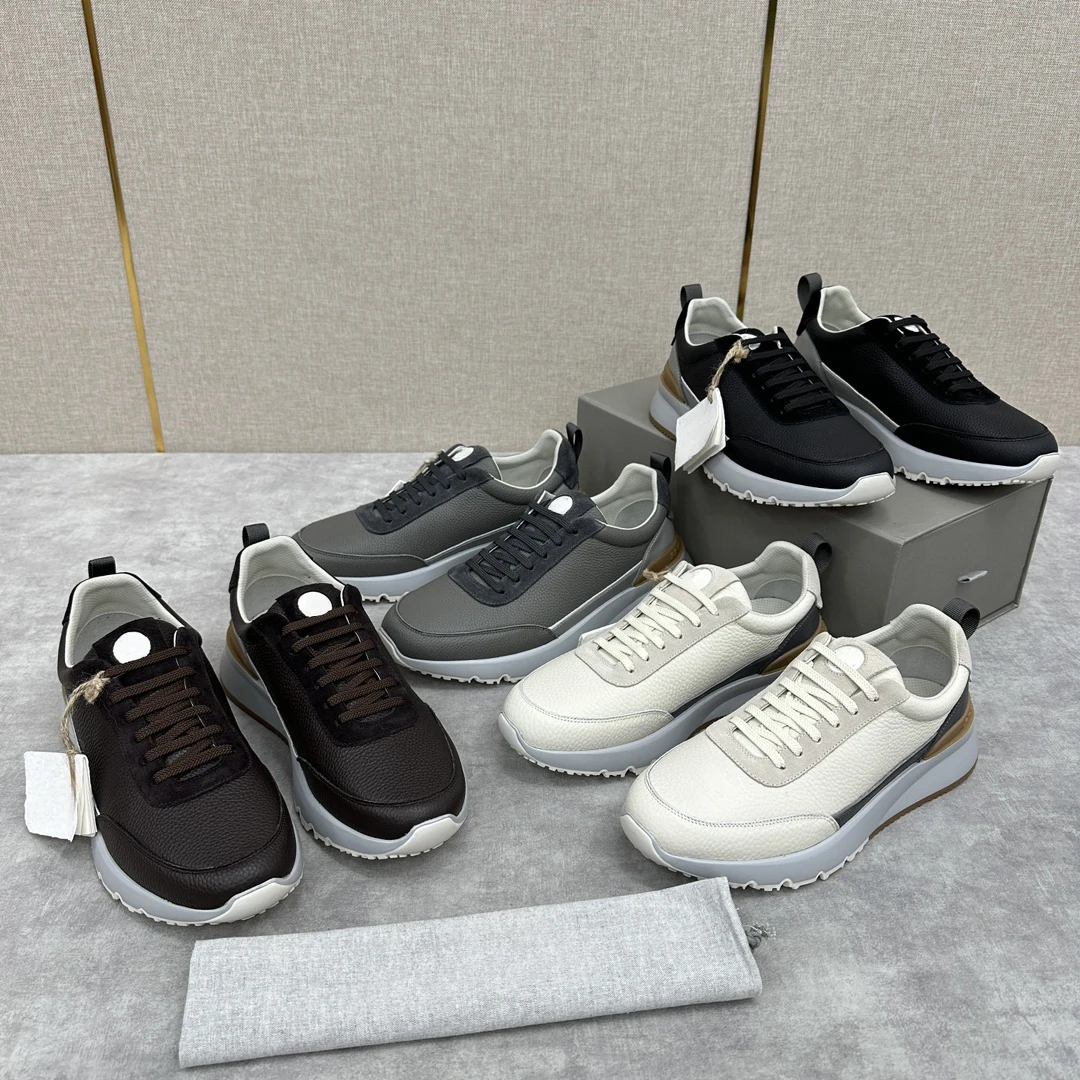 Tênis Low-Top de couro NIGO, sapatos confortáveis com cadarço, tendência de moda de luxo, NGSH1125