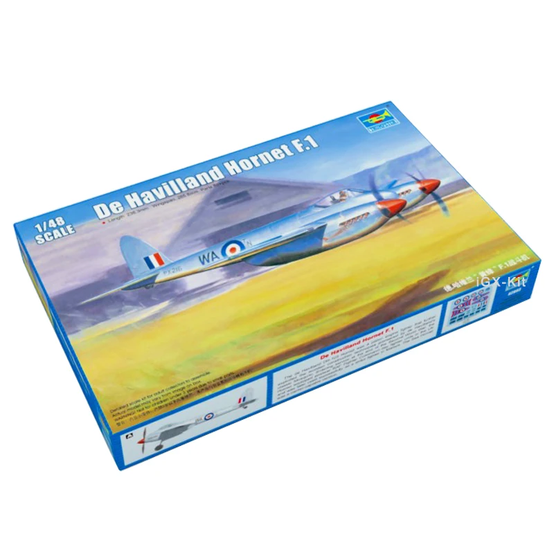 

Trumpeter масштаб 02893, масштаб 1/48, Королевский ВВС De Havilland Hornet F1, истребитель, самолет, подарок, игрушка, пластиковая сборка, модель, строительный комплект