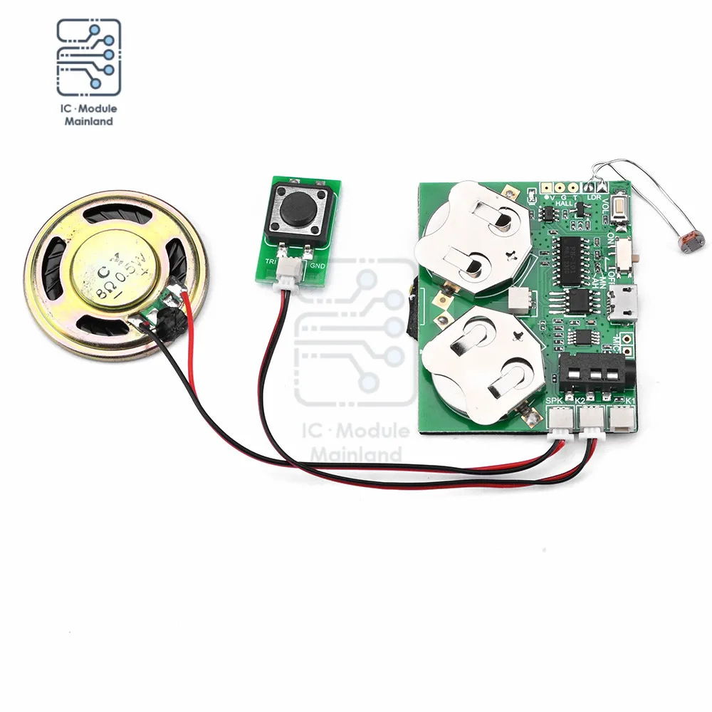 4M optyczny magnetyczny ruch USB kartka z życzeniami moduł muzyczny MP3 dla DIY programowalna płyta głosowa do ładowania procesor dźwięku