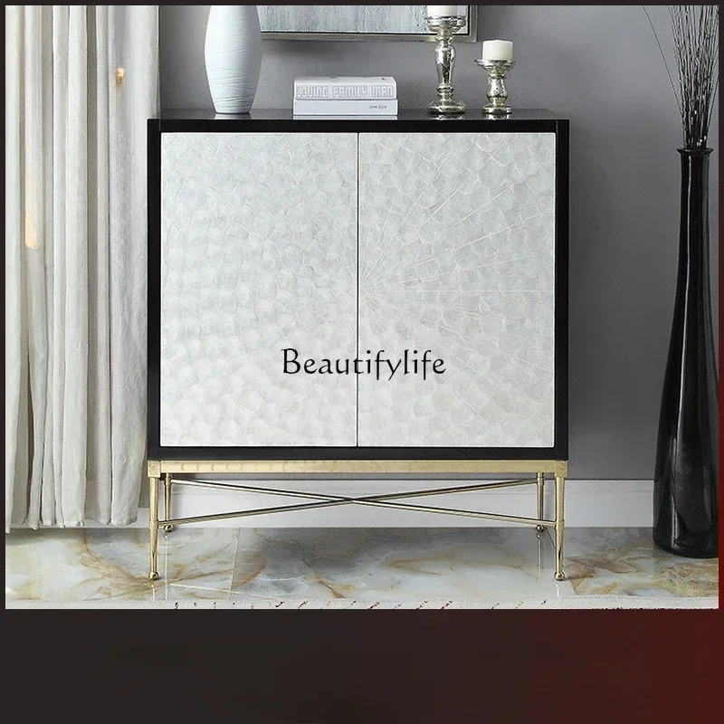 خزانة صدر من الخشب الصلب الفاخر الخفيف وخزانة شقة صغيرة وخزانة أحذية مدخل بسيطة وحديثة ss 8617 #3