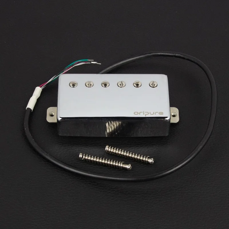 Alnico 5 Humbucker Guitar Pickup Chrome Cover High Output Dual Coil Pickup Replacement for LP Style Electric Guitar Parts