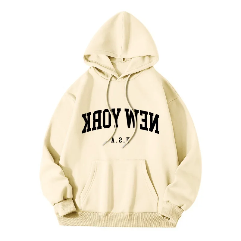 2024 New NEWYORK Sweater Letter Loose Fashion Hoodie Gothic Women's Sweater image 4