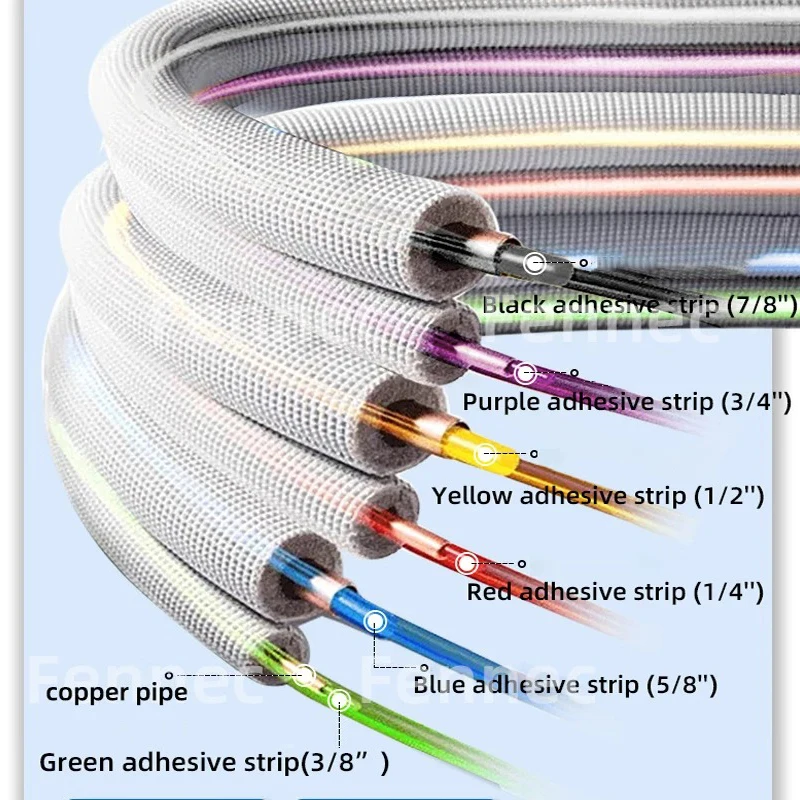 PE البلاستيك أنبوب نحاسي حامي 1/4 "/3/8"/1/2 "/5/8" المضادة للتشوه أنبوب نحاسي حماية أداة أنبوب لتكييف الهواء 205 #4