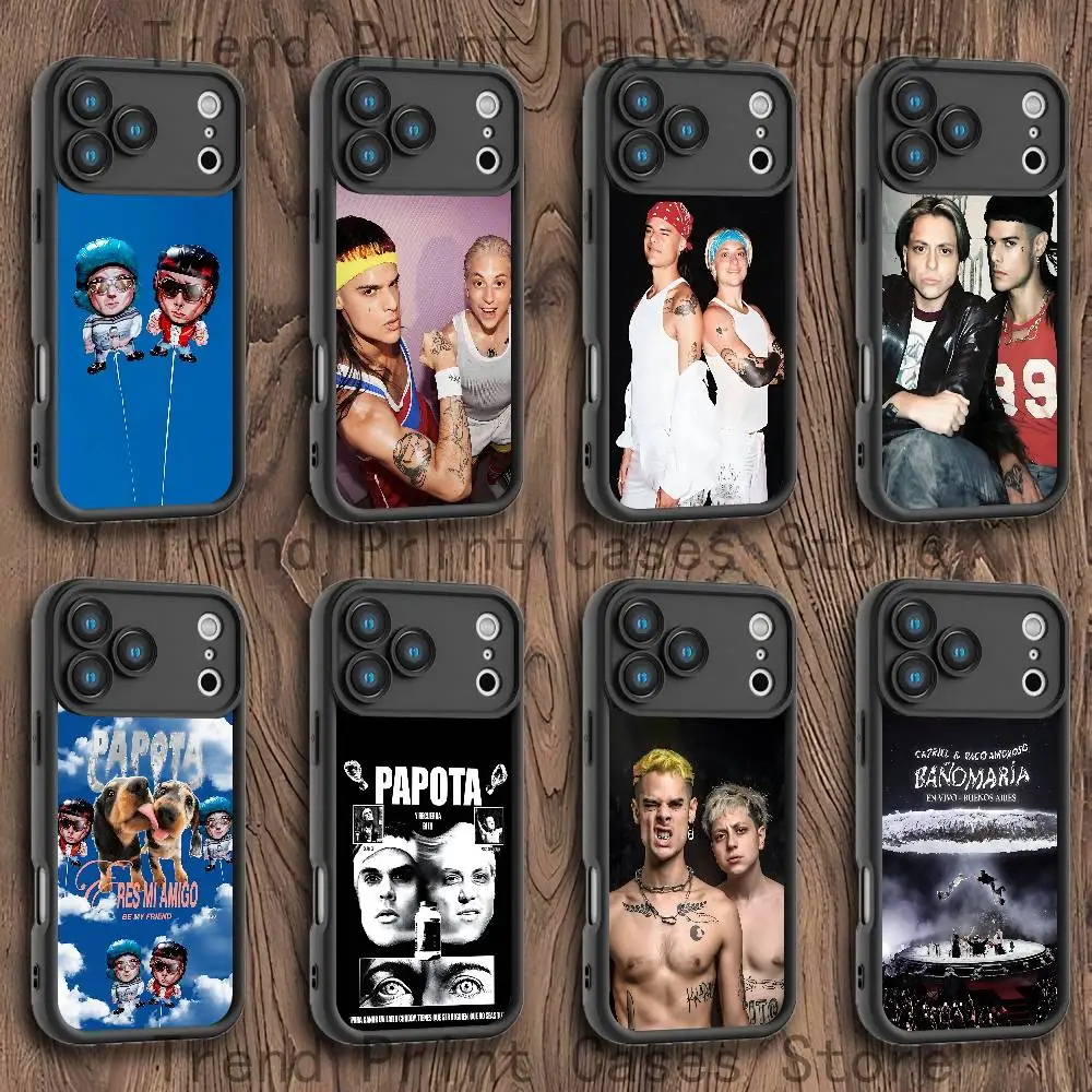 

CA7RIEL Paco Amoroso PAPOTA Phone Case For iPhone 17,16,15,14,13,12,11,Pro,Max,Plus,X,XS,SE4,E,Mini Black Thickened border Case