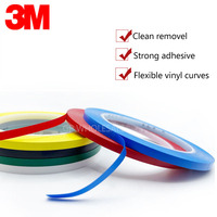 3M 471 premium perfomance strong vinyl tape length 33M bundle set for Decoration, Masking 5mm YELLOW BLACK BLUE WHITE RED GREEN