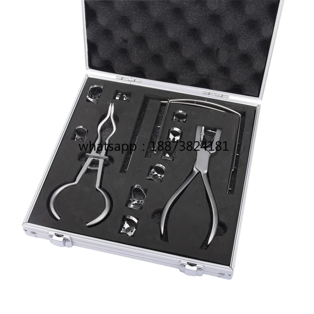 13 Pcs/set Dental Dam Perforator Dentist Rubber Barrier Perforation Punching Set Dental Lab products Tools fast shipping