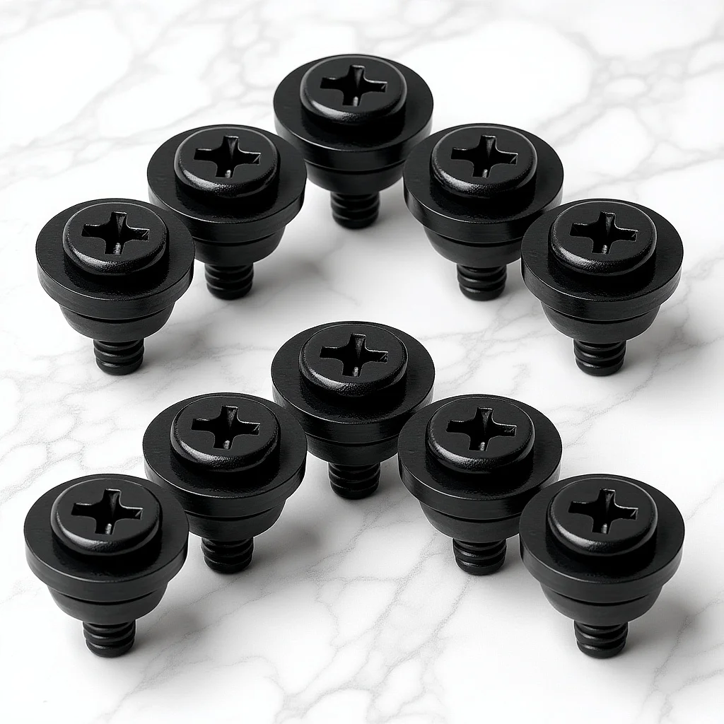 

10Pcs Pc Hard Disk Drive Absorbing Screw Shockproof Design Durable Easy Install Hard Drive Screws Computer Screw