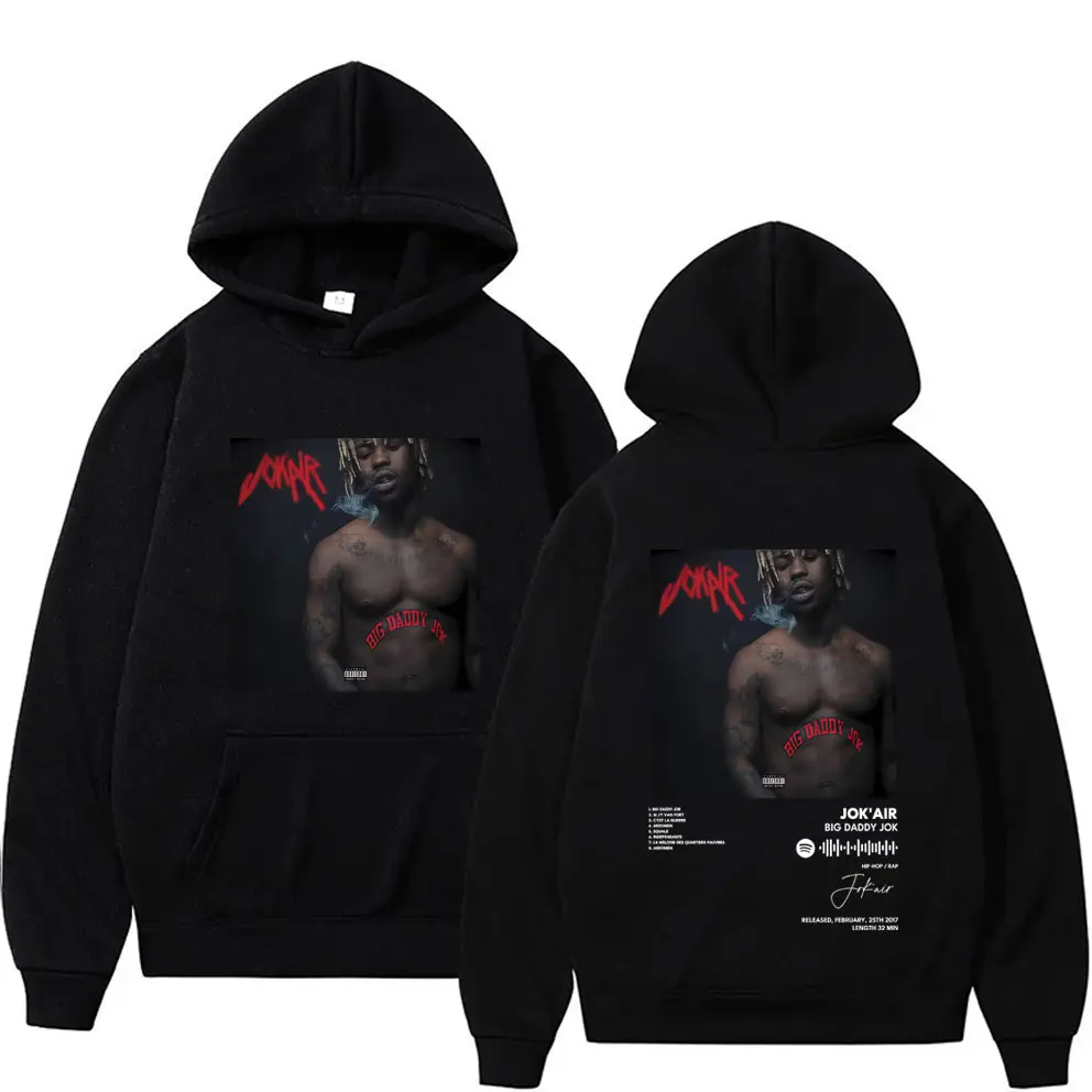 

Rapper Jokair Big Daddy Jok Album Merch Hoodie Men Women Vintage Oversized Pullover Hoodies Unisex Fashion Hip Hop Streetwear