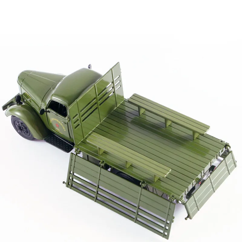 1:36 alloy pull back jie fang CA30 truck model,military transport vehicle toys,simulation sound and light,wholesale