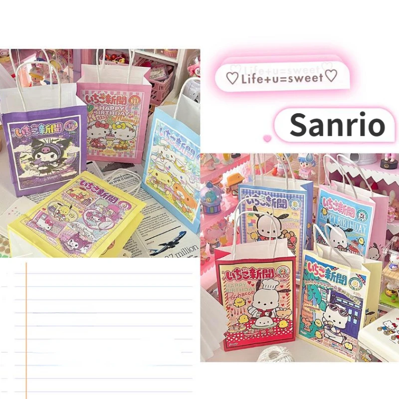 

Оригинальный подарок ins Sanrio Pachacco, мультяшный пакет, портативный бумажный пакет, признание, Подарочный упаковочный пакет