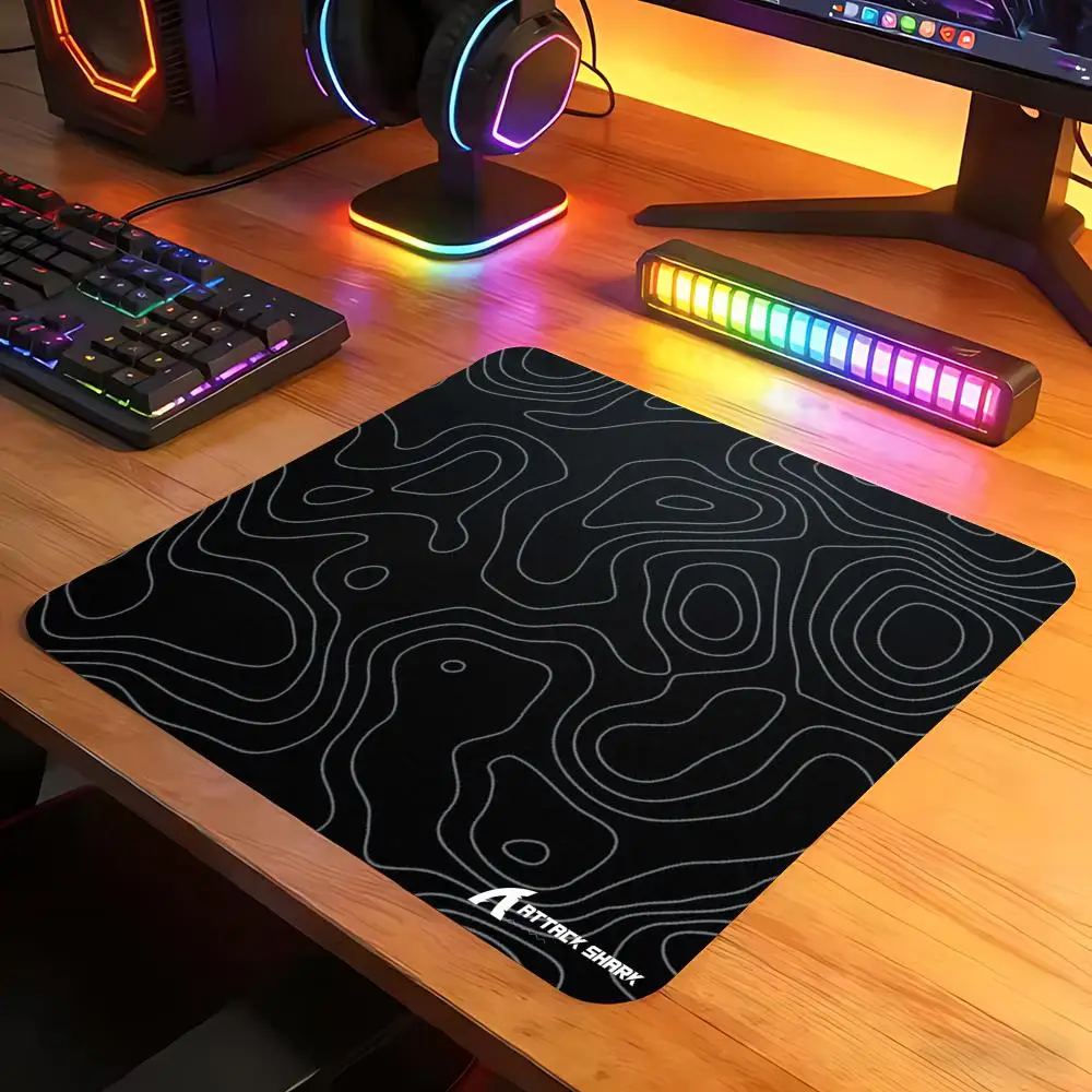 ATTACK SHARK CM02 Mouse Pad Non-Slip Gaming Desktop Leather Easy To Clean Mat For PC Laptop Desktop