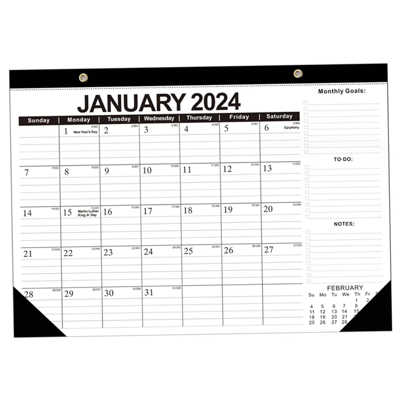 

E-Easy To Use-17 X 12 Inch From Jan. 2024 - June 2025 Monthly Planner 2024 Calendar 2024-2025 Calendar