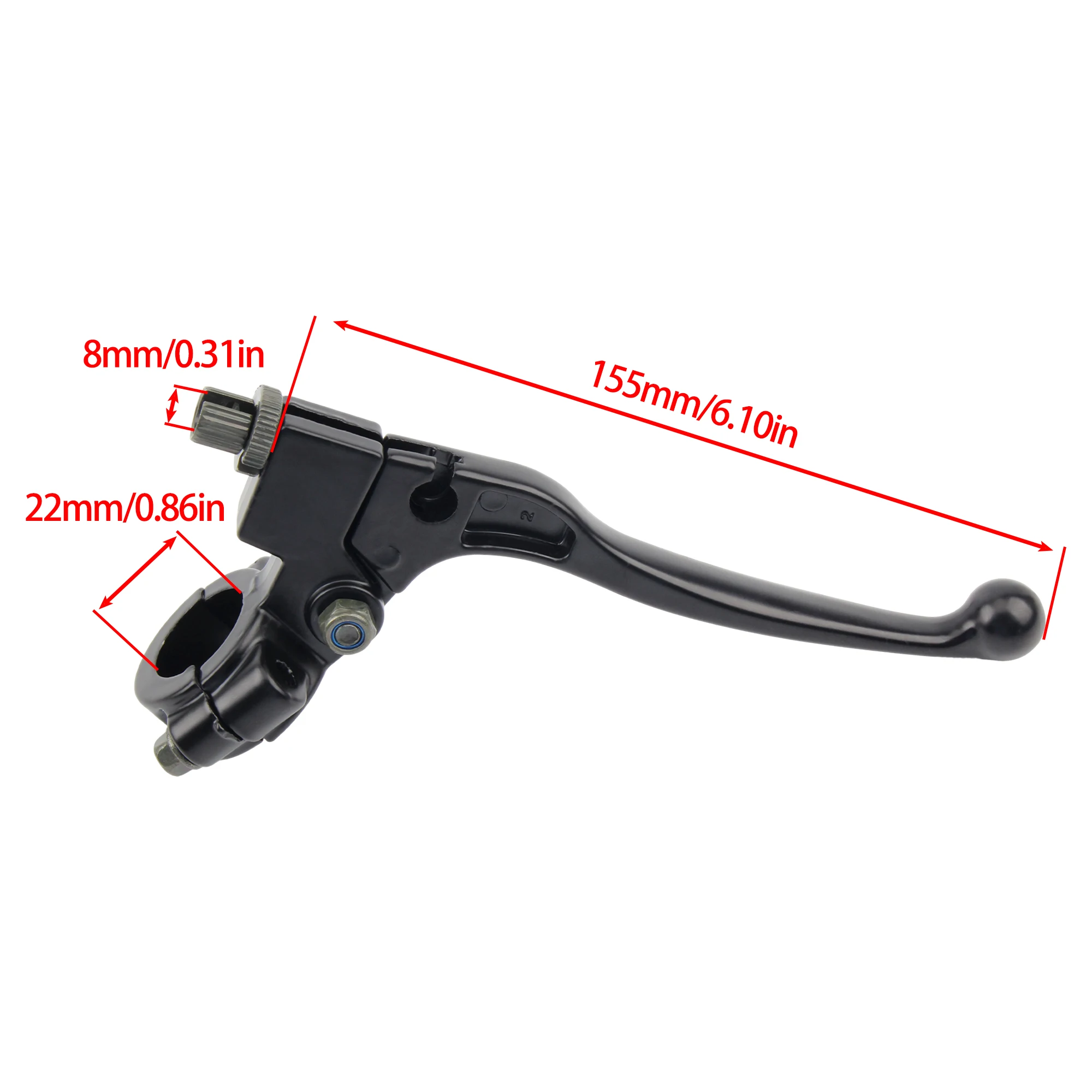 Universal Motorcycle 22mm Left Clutch Break Lever Brake line Kit For 50cc 70cc 90cc 110cc 125cc 150cc Pit Dirt Bike ATV Scooter view 6