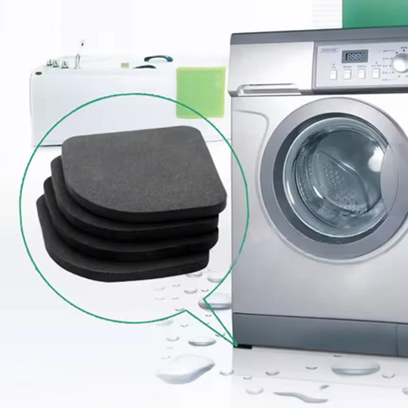 4pcs Anti-Vibration Pad Universal Silent Feet Shock Absorbing Washer Pads for Washing Machines Dryer Refrigerator Home Appliance