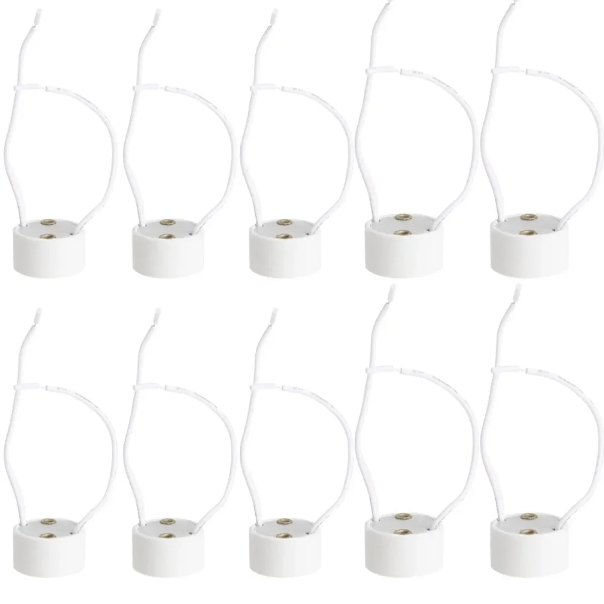 

1/5/10pcs GU10 Socket LED Bulb Halogen Lamp Holder Base 15cm Ceramic Wire Connector LED Strip Connector GU10 Socket Light Bulb