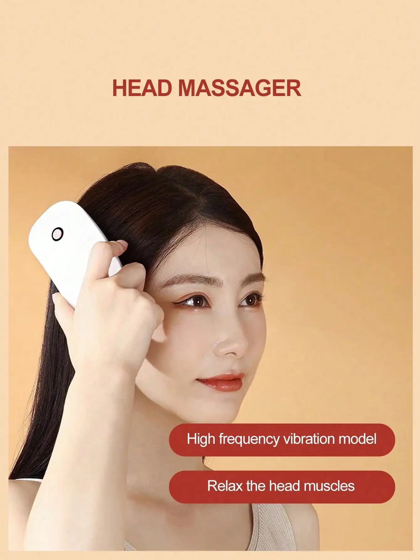 Electric Head Massage Comb With Vibration Massage, Releasing Head Pressure, Wake Up The Mind