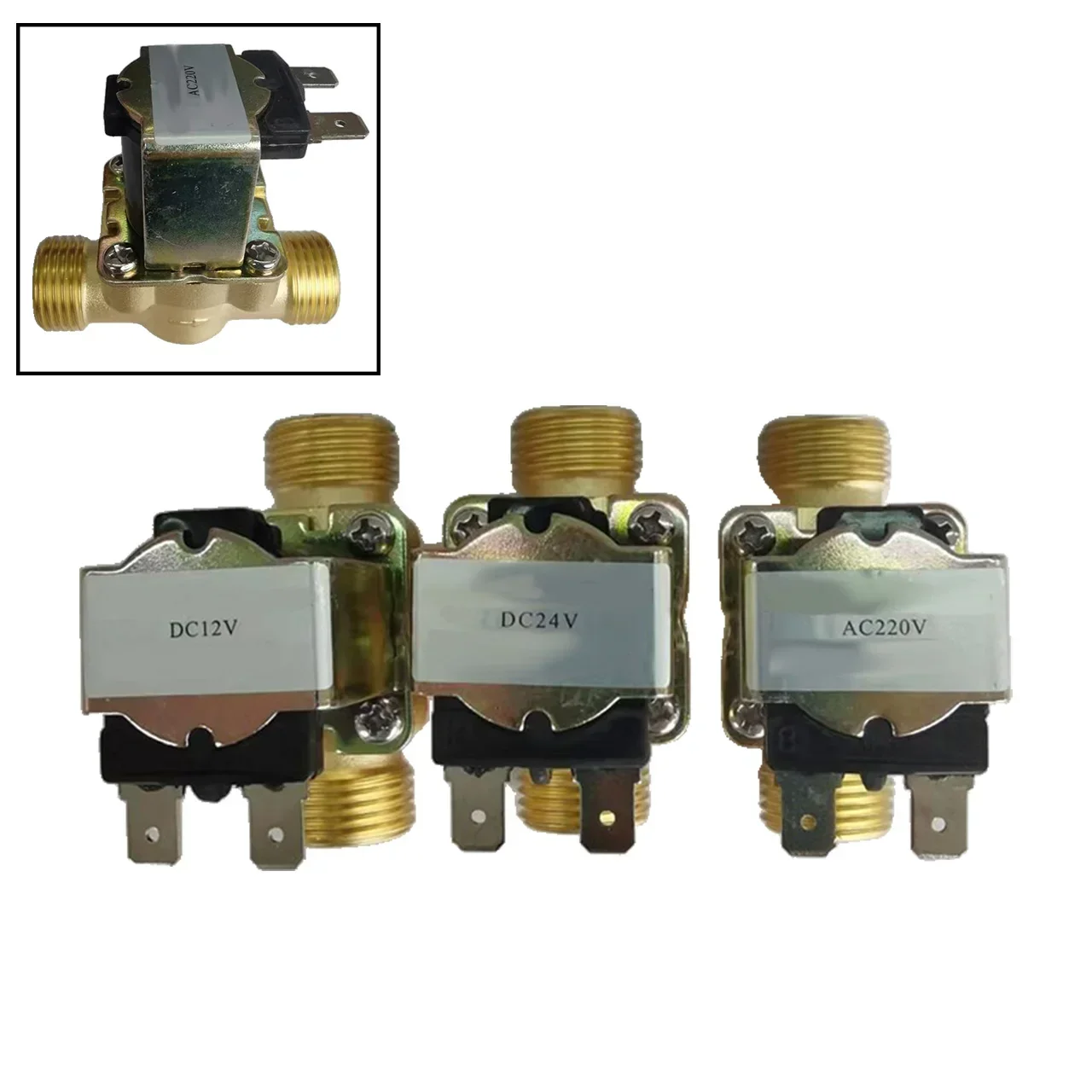 For Automation Systems Electric Brass Solenoid Valve Pressure Regulating Valve Water Control 70*60*30 Mm Long Lifespan