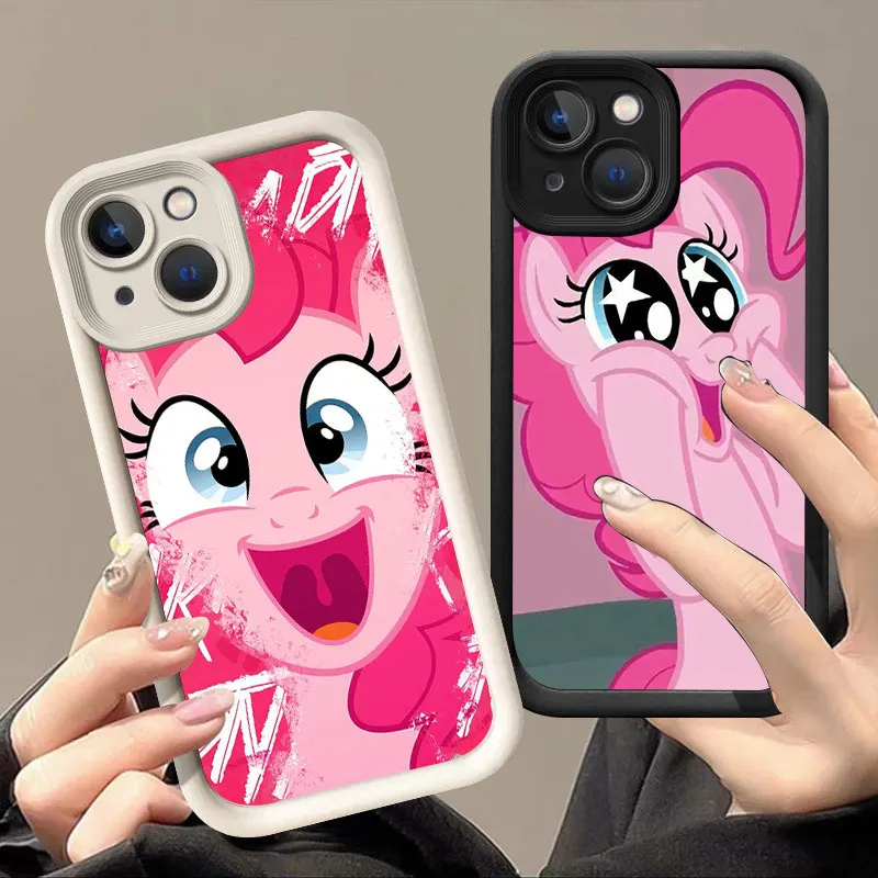 Cartoon Little Pony Soft Silicone Phone Case For Apple iPhone 12 13 Mini 11 14 15 16 Pro Max 7 8 Plus