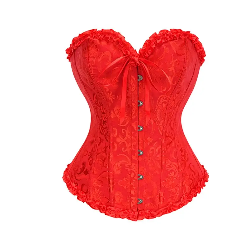 【VERSATILE 】Corset Tops For Women, Bustier Shapewear Lingerie, Lace Waist Push Up Bodysuit