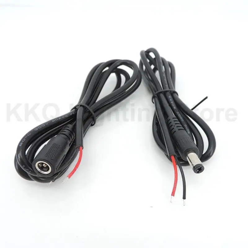 1m DC Power Extension Cord Pigtail Cable 5.5x2.1mm Male Female Jack DC Connector For CCTV Security Camera Moniter Solar Panel