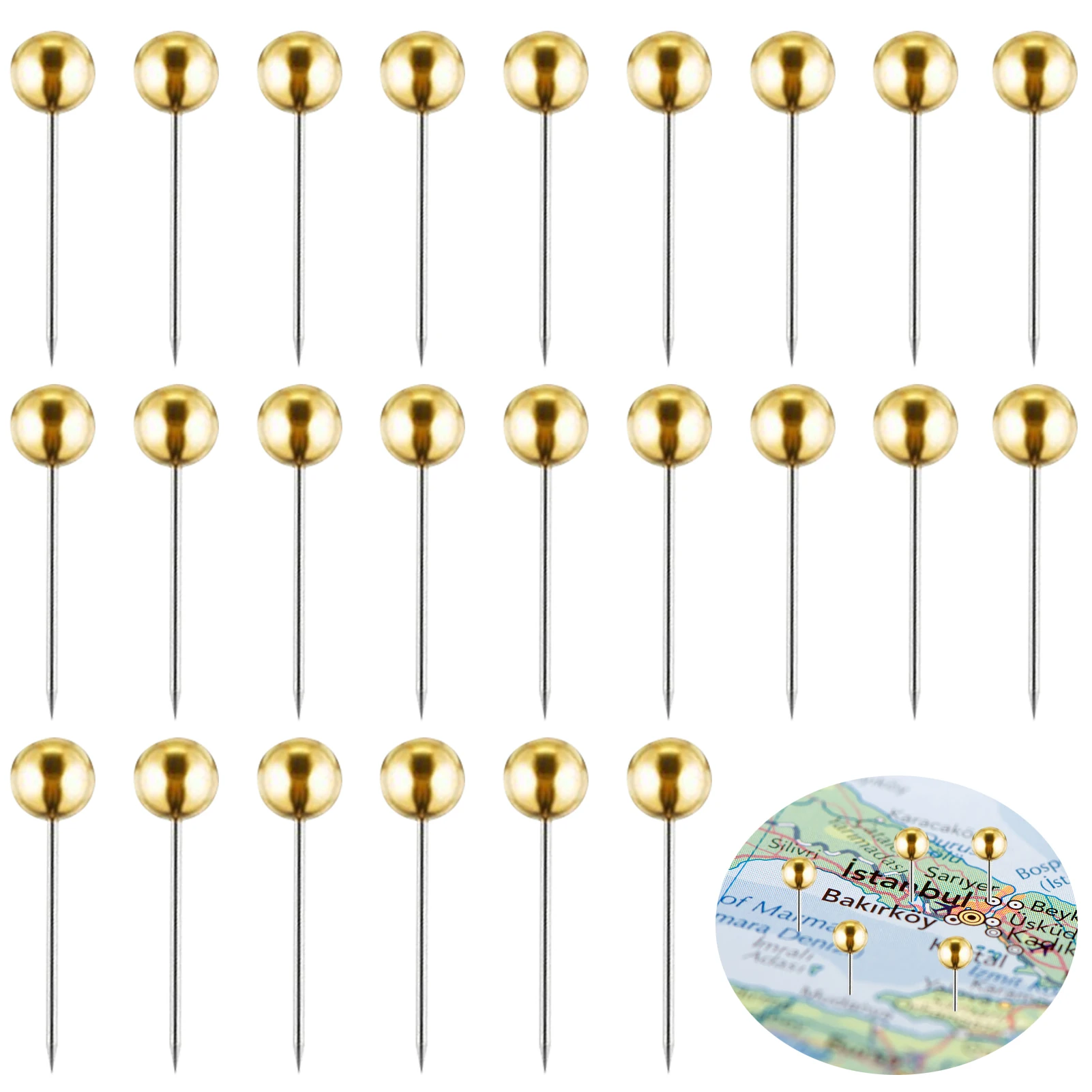 400pcs Posters Documents Flag Tacks Map Pin For Hanging Craft Home Office Reusable Steel Tip Plastic Head Calendars Softwood