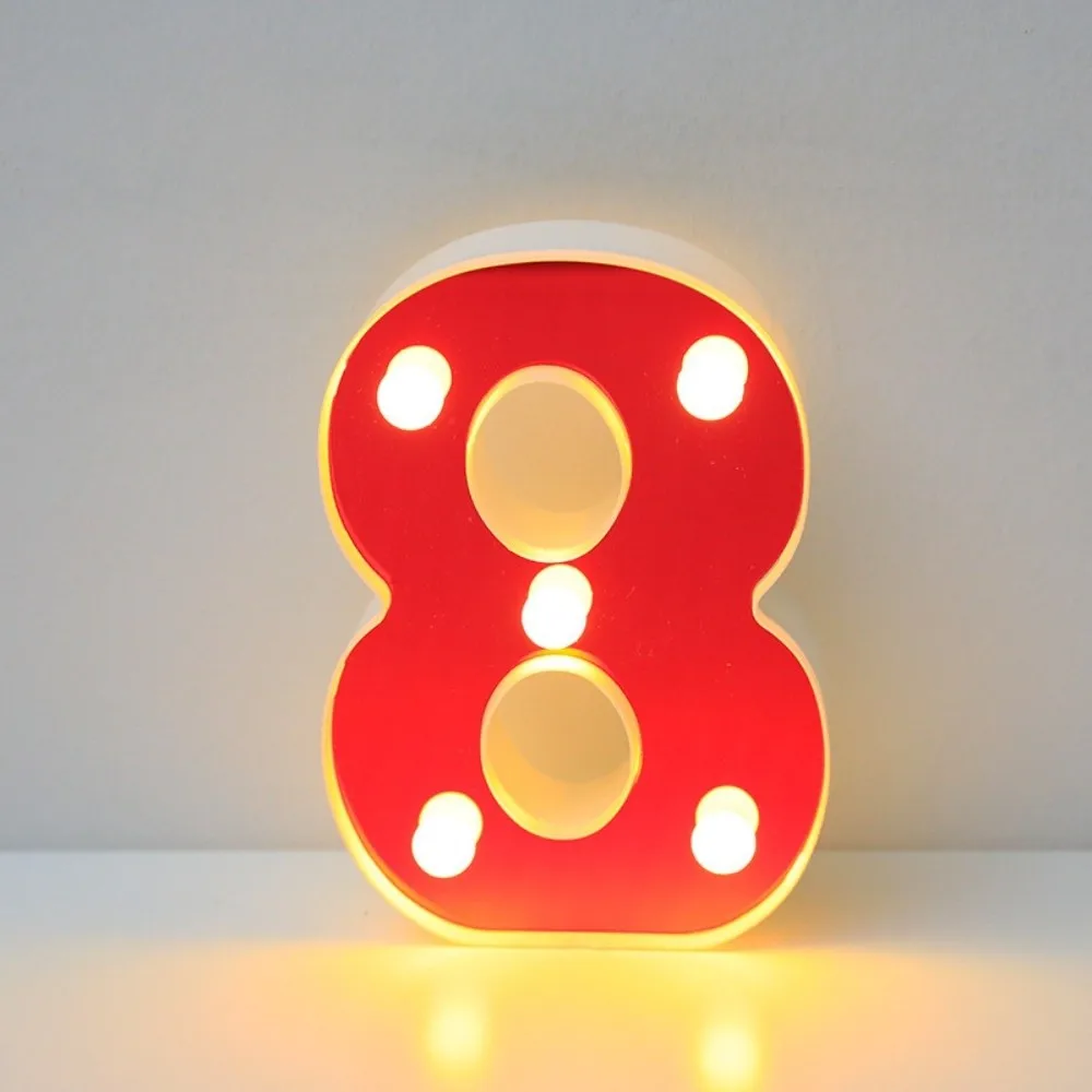 16cm Size LED Light Letters 26 English Letters Luminous Design Luminous Letters Red White Color LED Light
