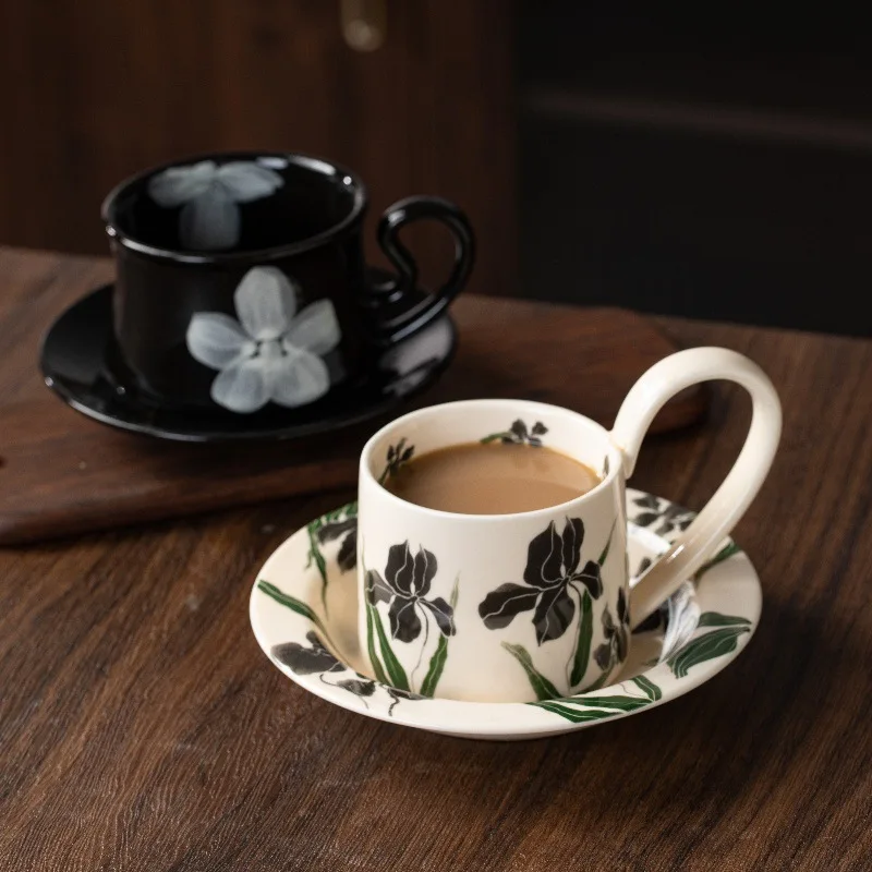 

LMM ceramic souvenir coffee cup saucer niche exquisite afternoon teacup
