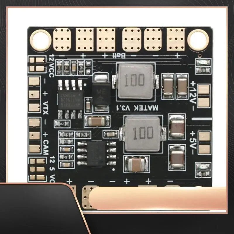 

Для Matek Mini Power Hub Плата распределения питания PDB с BEC 5 В 12 В Для FPV QAV250 ZMR250 Мультикоптер Квадрокоптер, простой в использовании