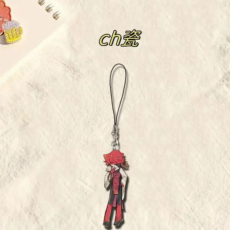 Countryhumans Phone Charm Keychain Women China Russia France Anime Key Chain Double Sided Acrylic Pendant