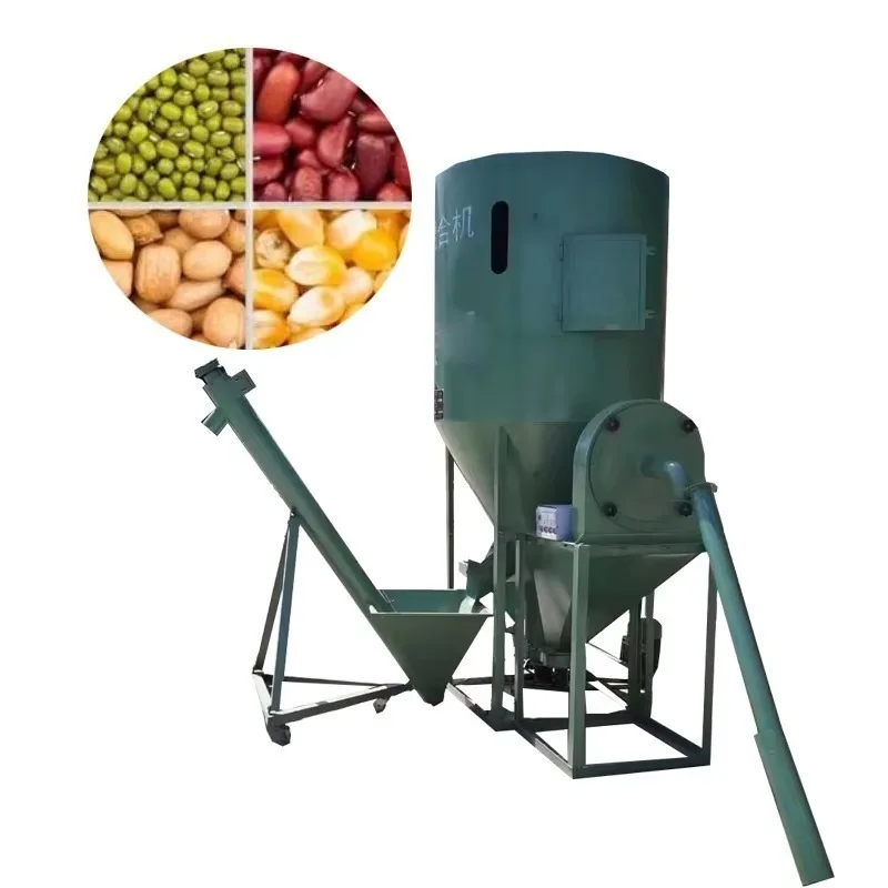 

Combined Chicken tle Feed Mill Mixer and Crusher Grinder Animal Feed Crushing and Mixing