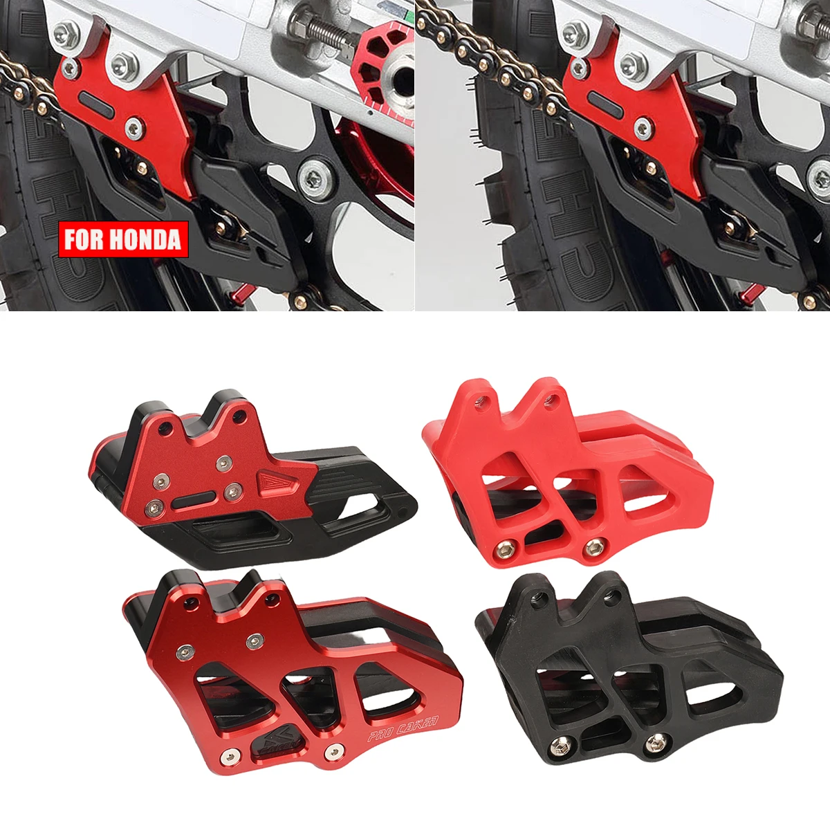 

Motorcycle CNC Aluminum Chain Guide Guard Protector For Honda CRF250L CRF250M CRF300L RALLY CRF125F CRF230F CRF250F Universal